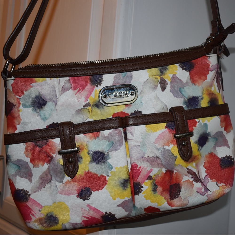 Never used CHAPS Floral Purse